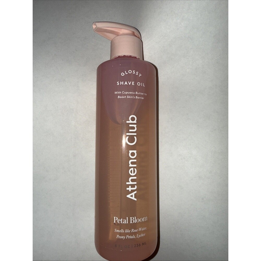 Athena Club Glossy Shave Oil, 8oz, Petal Bloom
